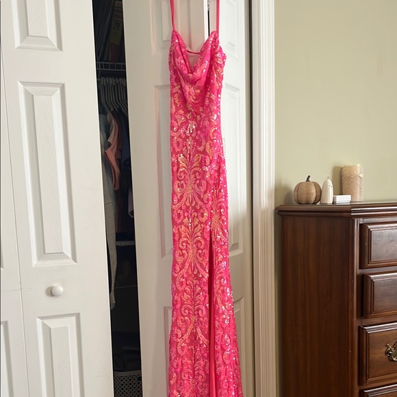 Hot Pink Windsor Prom Dress - Picture 1 of 5